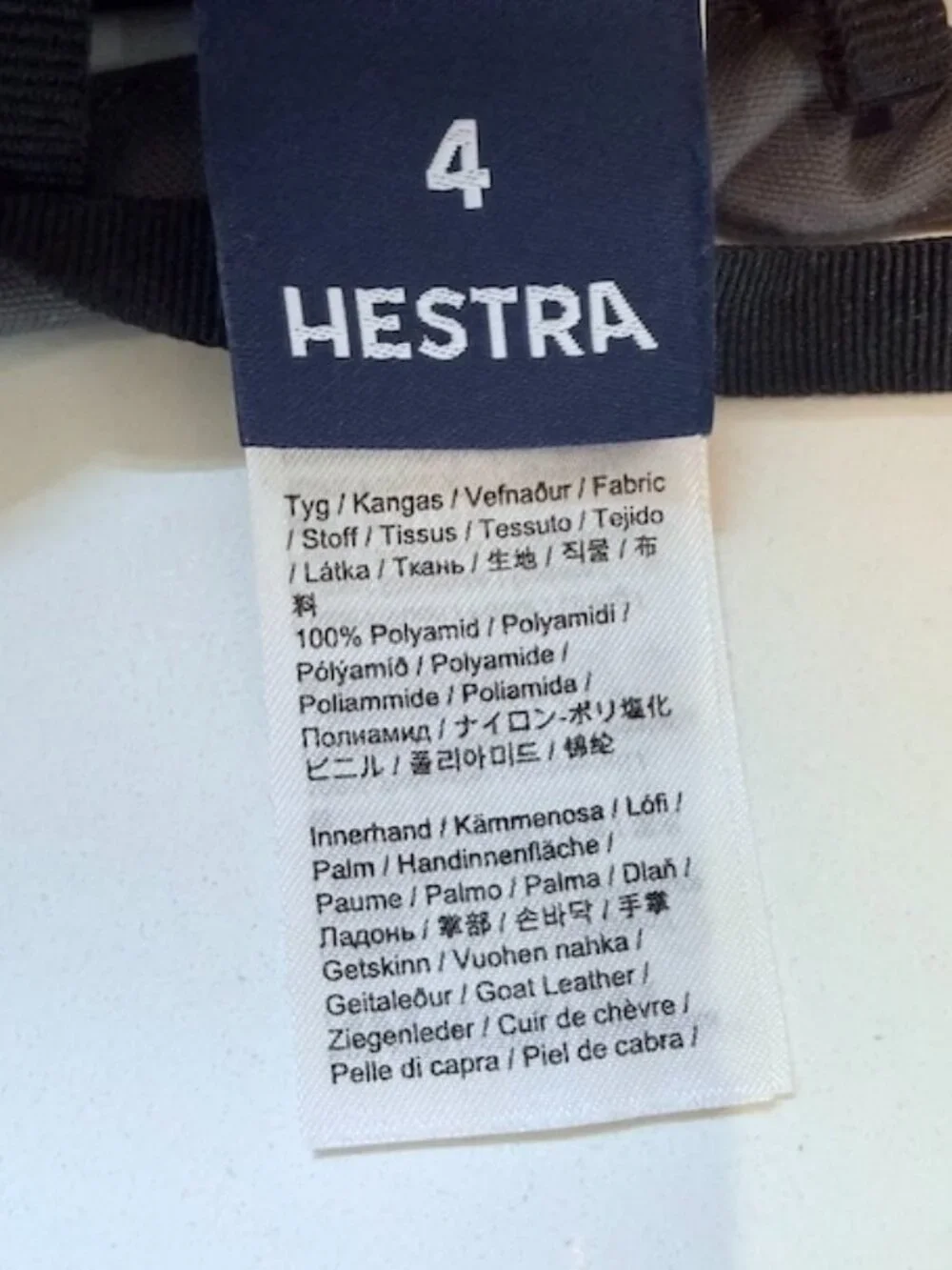 Hestra | Army Leather Heli Ski Jr. Mitt | Gray | Size 4